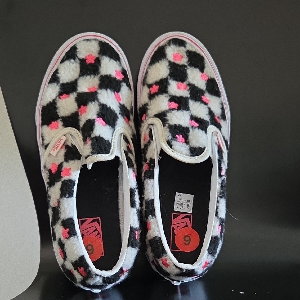 Vans Black and White Athletic Shoes